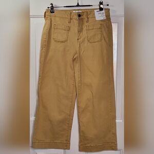 Sonoma Women's Wide Leg Crop High Rise  Jeans Size 4R